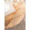 imageKate and Laurel Talcott Modern Tiered Round Coffee Table 28 x 28 x 18 Walnut Brown Transitional TwoTier Circle Living Room Table with Storage and Mango Wood ConstructionNatural