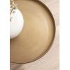 imageKate and Laurel Tira Elegant Round Drink Table 10 x 22 Antique Brass and Black Vintage Glam Circle Martini Table for Use as a Small Bedroom Nightstand or Living Room Plant Stand OptionGoldBlack