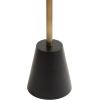 imageKate and Laurel Tira Elegant Round Drink Table 10 x 22 Antique Brass and Black Vintage Glam Circle Martini Table for Use as a Small Bedroom Nightstand or Living Room Plant Stand OptionGoldBlack