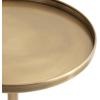 imageKate and Laurel Tira Elegant Round Drink Table 10 x 22 Antique Brass and Black Vintage Glam Circle Martini Table for Use as a Small Bedroom Nightstand or Living Room Plant Stand OptionWalnut BrownGold