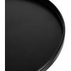 imageKate and Laurel Tira Elegant Round Drink Table 10 x 22 Antique Brass and Black Vintage Glam Circle Martini Table for Use as a Small Bedroom Nightstand or Living Room Plant Stand OptionBlackWalnut Brown