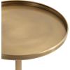 imageKate and Laurel Tira Elegant Round Drink Table 10 x 22 Antique Brass and Black Vintage Glam Circle Martini Table for Use as a Small Bedroom Nightstand or Living Room Plant Stand OptionGoldBlack