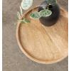 imageKate and Laurel Xyler Modern Round Wood and Metal Drink Table 10 x 10 x 24 Burlwood and Antique Brass Transitional Pedestal Table for Use as Indoor Plant Stand or Living Room Decor AccentNaturalBlack