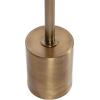 imageKate and Laurel Xyler Modern Round Wood and Metal Drink Table 10 x 10 x 24 Burlwood and Antique Brass Transitional Pedestal Table for Use as Indoor Plant Stand or Living Room Decor AccentWalnut BrownGold