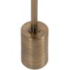 imageKate and Laurel Xyler Modern Round Wood and Metal Drink Table 10 x 10 x 24 Burlwood and Antique Brass Transitional Pedestal Table for Use as Indoor Plant Stand or Living Room Decor AccentNaturalGold