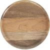 imageKate and Laurel Xyler Modern Round Wood and Metal Drink Table 10 x 10 x 24 Burlwood and Antique Brass Transitional Pedestal Table for Use as Indoor Plant Stand or Living Room Decor AccentNaturalBlack