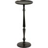 imageKate and Laurel Carling Traditional Metal Round Drink Table 9 x 9 x 22 Black Vintage Cast Aluminum Accent Table with Unique Spindle Design for Use as Indoor Plant Stand or Living Room Decor PieceBlack