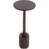 imageKate and Laurel Nisha Modern Mango Wood Round Drink Table 10 x 10 x 22 Dark Brown Transitional Wooden Circle Mini Table for Use as Indoor Plant Stand or Living Room AccentDark Brown