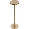 imageKate and Laurel Pianka Decorative Modern Pedestal Round Drink Table 7 x 7 x 22 Gunmetal Cast Aluminum Mini Table with Organic Tabletop Shape for Use as Small Plant Stand or Living Room AccentGold