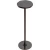 imageKate and Laurel Pianka Decorative Modern Pedestal Round Drink Table 7 x 7 x 22 Gunmetal Cast Aluminum Mini Table with Organic Tabletop Shape for Use as Small Plant Stand or Living Room AccentPewter