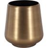 imageKate and Laurel Portell Round Indoor Metal Planter Pot 12 x 12 x 12 Antique Brass Vintage Circular Planter for Indoor Plants Living Room or Sunroom Decor