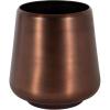 imageKate and Laurel Portell Round Indoor Metal Planter Pot 12 x 12 x 12 Bronze Vintage Circular Planter for Indoor Plants Living Room or Sunroom Decor