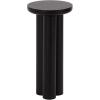 imageKate and Laurel Pylar Modern Wooden Drink Table 10 x 10 x 21 Black Transitional Mini Table with Chunky Pillar Base for Use as Pedestal Plant Stand Indoors or Small Nightstand Option