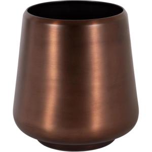imageKate and Laurel Portell Round Indoor Metal Planter Pot 12 x 12 x 12 Bronze Vintage Circular Planter for Indoor Plants Living Room or Sunroom Decor