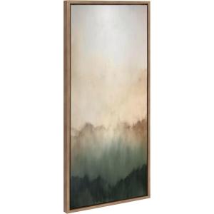 imageKate and Laurel Sylvie Green Mountain Abstract I Framed Canvas Wall Art by Amy Lighthall 315x415 Gold Soft Mountain Landscape Art for WallGold