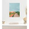 imageKate and Laurel Beautiful Landscape with Road Framed Canvas Wall Art by July Art Prints 18 x 24 Sylvie White MidCentury Landscapes Abstract Art for Wall Decor Living Room Bedroom