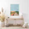 imageKate and Laurel Beautiful Landscape with Road Framed Canvas Wall Art by July Art Prints 28 x 38 Sylvie White MidCentury Landscapes Abstract Art for Wall Decor Living Room Bedroom