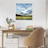 imageKate and Laurel Before The Storm Framed Canvas Wall Art by Emily Kenney 22 x 22 Sylvie White Rustic Farmhouse Landscapes Nature Art for Wall Decor Living Room Bedroom