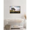 imageKate and Laurel Coastal Serene Sunset Tree Landscape Framed Canvas Wall Art by Patricia Rae 33 x 23 Sylvie Natural Coastal Landscapes Nature Art for Wall Decor Living Room Bedroom