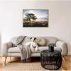 imageKate and Laurel Coastal Serene Sunset Tree Landscape Framed Canvas Wall Art by Patricia Rae 33 x 23 Sylvie Natural Coastal Landscapes Nature Art for Wall Decor Living Room Bedroom