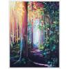 imageKate and Laurel Forest Path 2 Framed Canvas Wall Art by Rachel Christopoulos 23 x 30 Sylvie White Bohemian Landscapes Nature Art for Wall Decor Living Room Bedroom