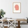 imageKate and Laurel Head Down I Terracotta Silhouette Framed Canvas Wall Art by Simon West 18 x 24 Sylvie Natural Modern Contemporary Abstract Art for Wall Decor Living Room Bedroom