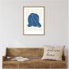 imageKate and Laurel Head Down II Royal Framed Canvas Wall Art by Simon West 18 x 24 Sylvie Natural Modern Contemporary Abstract People Art for Wall Decor Living Room Bedroom