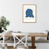 imageKate and Laurel Head Down II Royal Framed Canvas Wall Art by Simon West 18 x 24 Sylvie Natural Modern Contemporary Abstract People Art for Wall Decor Living Room Bedroom