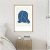 imageKate and Laurel Head Down II Royal Framed Canvas Wall Art by Simon West 23 x 33 Sylvie Natural Modern Contemporary Abstract Art for Wall Decor Living Room Bedroom