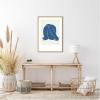 imageKate and Laurel Head Down II Royal Framed Canvas Wall Art by Simon West 23 x 33 Sylvie Natural Modern Contemporary Abstract Art for Wall Decor Living Room Bedroom