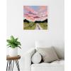 imageKate and Laurel Illinois Framed Canvas Wall Art by Emily Kenney 22 x 22 Sylvie White Rustic Farmhouse Landscapes Nature Art for Wall Decor Living Room Bedroom