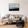 imageKate and Laurel Keyholed Landscape Framed Canvas Wall Art by Alicia Abla 33 x 23 Sylvie Beaded Black Coastal Landscapes Beach Nature Art for Wall Decor Living Room Bedroom