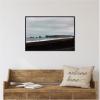 imageKate and Laurel Keyholed Landscape Framed Canvas Wall Art by Alicia Abla 33 x 23 Sylvie Beaded Black Coastal Landscapes Beach Nature Art for Wall Decor Living Room Bedroom