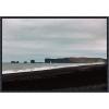 imageKate and Laurel Keyholed Landscape Framed Canvas Wall Art by Alicia Abla 33 x 23 Sylvie Beaded Black Coastal Landscapes Beach Nature Art for Wall Decor Living Room Bedroom