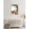 imageKate and Laurel Morning Walk to the Sea Framed Canvas Wall Art by Alicia Abla 23 x 33 Sylvie Beaded Rustic Natural Coastal Beach Landscapes Art for Wall Decor Living Room Bedroom