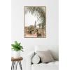 imageKate and Laurel Morning Walk to the Sea Framed Canvas Wall Art by Alicia Abla 23 x 33 Sylvie Beaded Rustic Natural Coastal Beach Landscapes Art for Wall Decor Living Room Bedroom