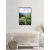 imageKate and Laurel Mountain Trail Scenic Landscape Framed Canvas Wall Art by Patricia Rae 23 x 33 Sylvie Dark Grey Rustic Farmhouse Landscapes Nature Art for Wall Decor Living Room Bedroom