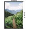 imageKate and Laurel Mountain Trail Scenic Landscape Framed Canvas Wall Art by Patricia Rae 23 x 33 Sylvie Dark Grey Rustic Farmhouse Landscapes Nature Art for Wall Decor Living Room Bedroom