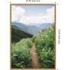 imageKate and Laurel Mountain Trail Scenic Landscape Framed Canvas Wall Art by Patricia Rae 23 x 33 Sylvie Natural Rustic Farmhouse Landscapes Nature Art for Wall Decor Living Room Bedroom