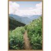 imageKate and Laurel Mountain Trail Scenic Landscape Framed Canvas Wall Art by Patricia Rae 23 x 33 Sylvie Natural Rustic Farmhouse Landscapes Nature Art for Wall Decor Living Room Bedroom