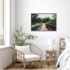 imageKate and Laurel Pathway to the Forest Landscape Framed Canvas Wall Art by Patricia Rae 33 x 23 Sylvie Greywash Rustic Farmhouse Landscapes Nature Art for Wall Decor Living Room Bedroom