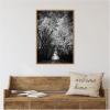 imageKate and Laurel Pleasant Valley Road Serene Path Framed Canvas Wall Art by F2images 23 x 33 Sylvie Natural Black ampamp White Nature Landscapes Art for Wall Decor Living Room Bedroom