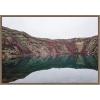 imageKate and Laurel Reflection Pool Framed Canvas Wall Art by Alicia Abla 33 x 23 Sylvie Walnut Modern Contemporary Nature Landscapes Art for Wall Decor Living Room Bedroom