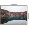 imageKate and Laurel Reflection Pool Framed Canvas Wall Art by Alicia Abla 33 x 23 Sylvie Walnut Modern Contemporary Nature Landscapes Art for Wall Decor Living Room Bedroom