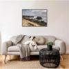imageKate and Laurel Rugged Coastal Landscape Framed Canvas Wall Art by Patricia Rae 33 x 23 Sylvie Greywash Coastal Nature Landscapes Beach Art for Wall Decor Living Room Bedroom