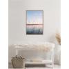imageKate and Laurel Serene Sunset Lake Landscape Framed Canvas Wall Art by Patricia Rae 23 x 33 Sylvie Beaded Rustic Natural Coastal Landscapes Nature Art for Wall Decor Living Room Bedroom