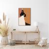imageKate and Laurel Seville Framed Canvas Wall Art by Alex Ginzburg 23 x 33 Sylvie Beaded Dark Gold Modern Contemporary Abstract People Art for Wall Decor Living Room Bedroom