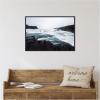 imageKate and Laurel Slated Waters Framed Canvas Wall Art by Alicia Abla 33 x 23 Sylvie Beaded Black Rustic Farmhouse Landscapes Nature Art for Wall Decor Living Room Bedroom