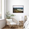 imageKate and Laurel Snow Covered Mountain Landscape Framed Canvas Wall Art by Patricia Rae 33 x 23 Sylvie Dark Grey Rustic Farmhouse Landscapes Nature Art for Wall Decor Living Room Bedroom