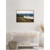 imageKate and Laurel Snow Covered Mountain Landscape Framed Canvas Wall Art by Patricia Rae 33 x 23 Sylvie Natural Rustic Farmhouse Landscapes Nature Art for Wall Decor Living Room Bedroom